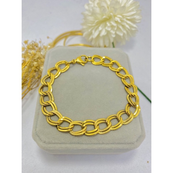 gelang titanium sisik naga