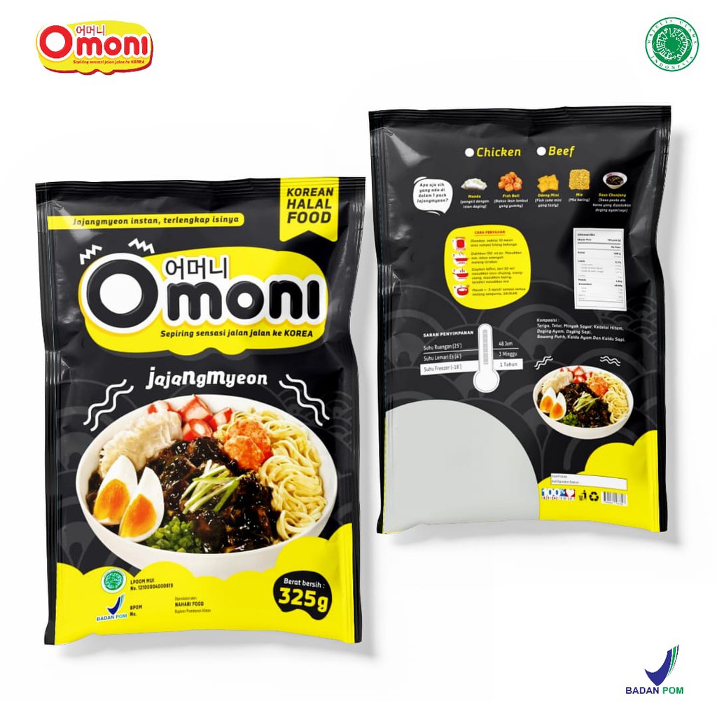 

Omoni Jajangmyeon Korean Food/ Ramen Saus Hitam Korea