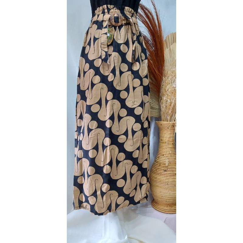 rok batik motif parang warna coklat