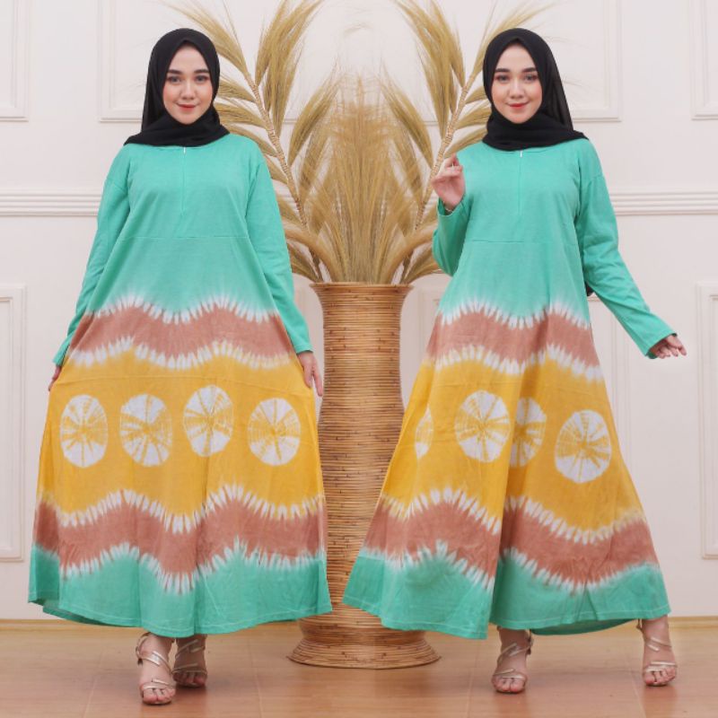 DASTER KAOS JUMBO PELANGI LENGAN PANJANG BUSUI BATIK PEKALONGAN TERBARU TERMURAH