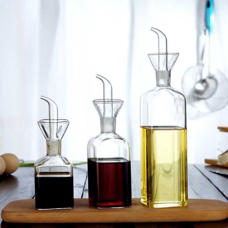 Botol Kaca Tempat Minyak Olive Oil Saos Kecap Borosilicate Glass