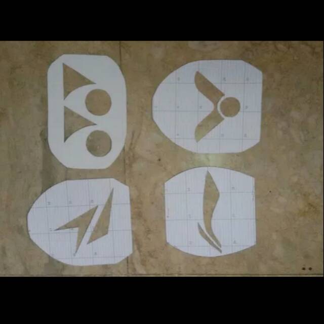 LOGO STENCIL RAKET BADMINTON Shopee Indonesia