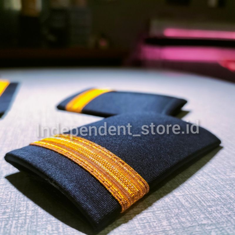 Bar pilot pangkat pilot epaulette 1 gold