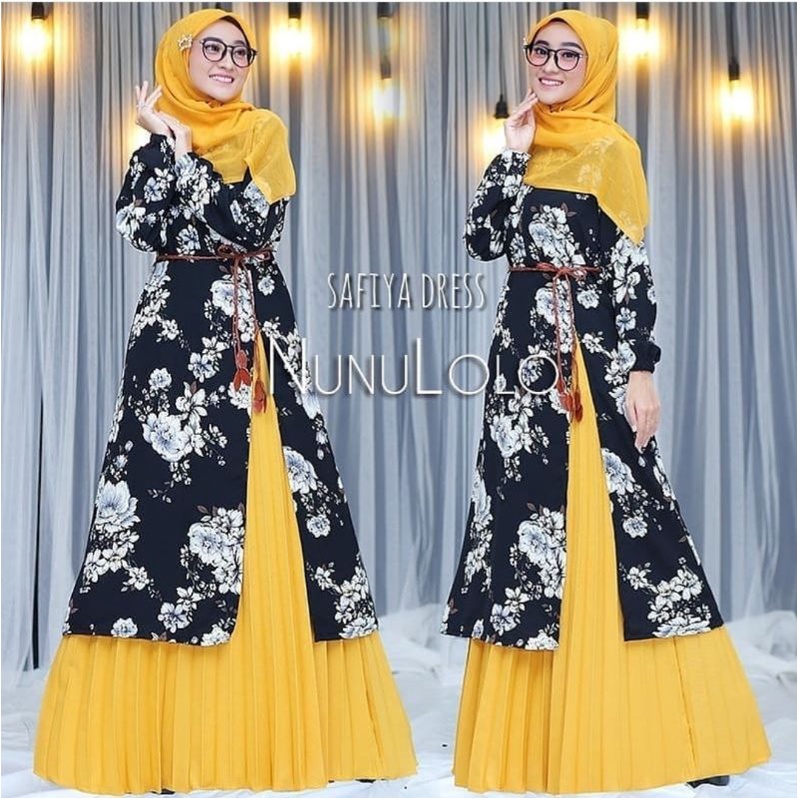 STELAN PLISKET ROK PREMIUM DAN DRESS NUNU LOLO