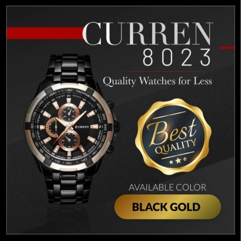 Fashion Pria Bisnis Jam Tangan CURREN Jam QUARTZ Kreatif Pria Tahan Air 8023[100% Asli] CURREN 8023