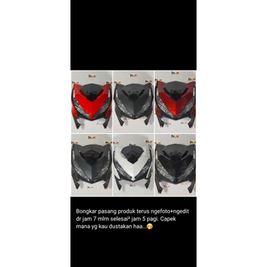 Cover Bodi Depan Dada set Lampu depan Set honda pario 125 150 led 2017