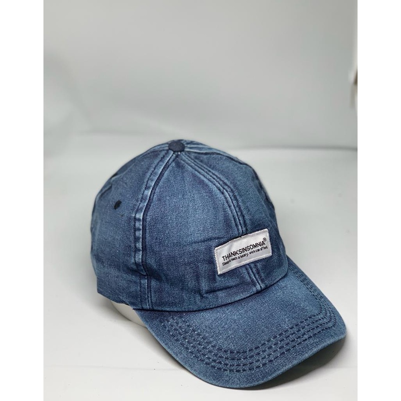 Topi Baseball Thanksinsomnia Jeans Berkualitas