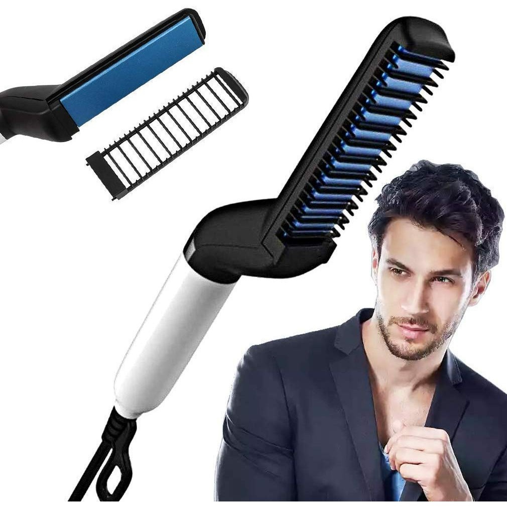 Hair Styler For Men Catok Catokan Rambut Pria Sisir Pelurus Rambut Catok Sisir Elektrik Hair Styling