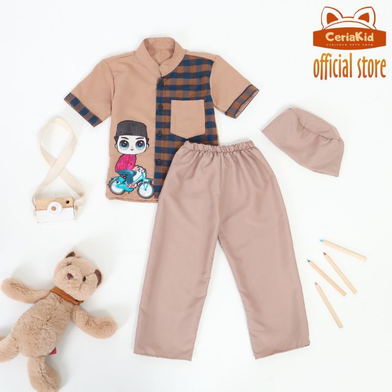 BAJU KOKO ANAK LED 1-5 tahun ~ SET KOKO LED ANAK
