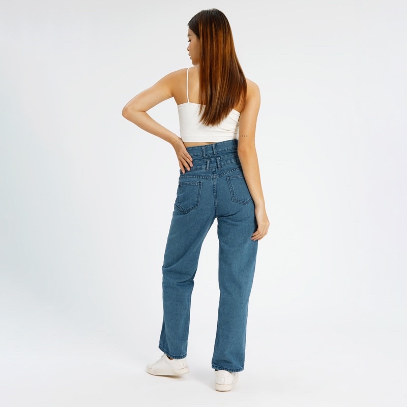 VIERLIN - Jeans 2605 - HIGH WAIST BAGGY JEANS LOOSE