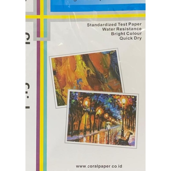 

➼ KERTAS FOTO CORAL GLOSSY STICKER A3 120G ♗