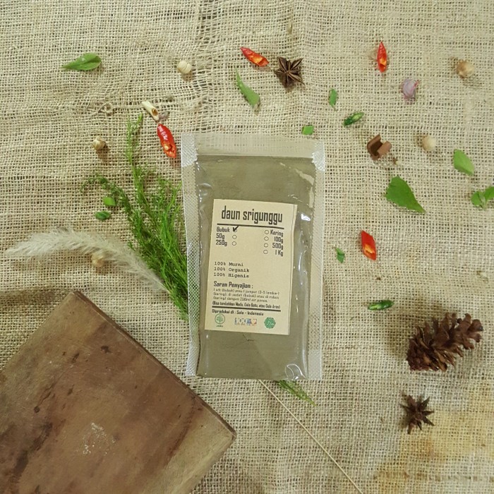

DAUN SRIGUNGGU / SENGGUGU BUBUK 100 GRAM - Clerodendron Serratum - JSR