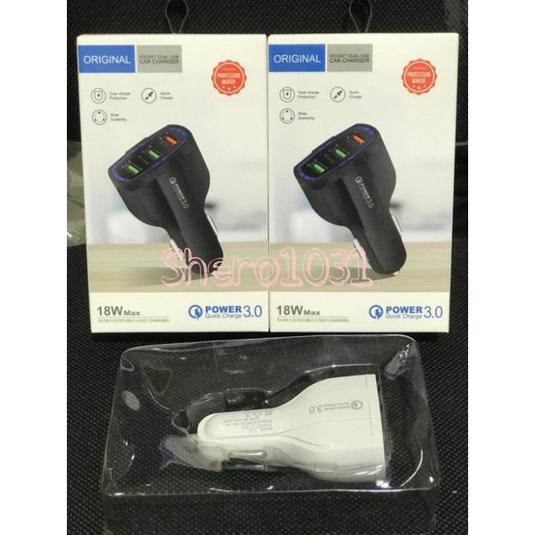 【Shero】Saver car 3usb / charger mobil