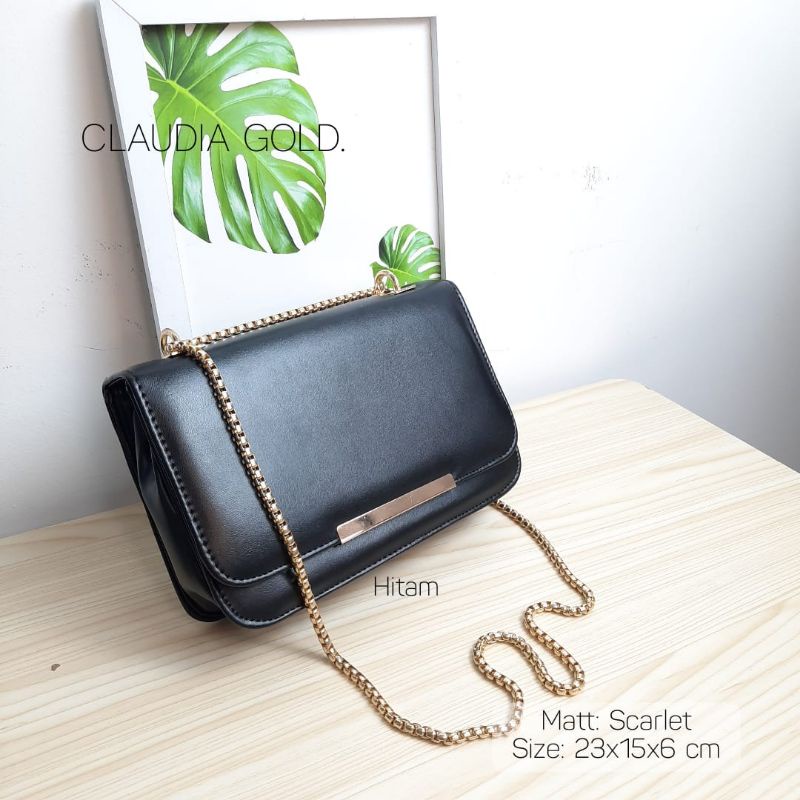 TAS WANITA CLAUDIA GOLD