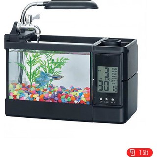 Aquarium Mini Usb Fish Tank Desktop Akuarium Ikan Hias Tg 03