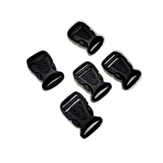 Buckle / Slop tas 2 cm Hitam kunci sodok