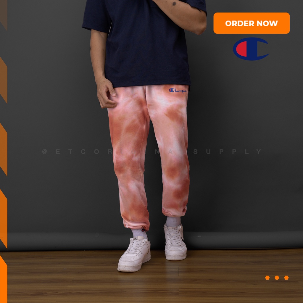 Celana Jogger Pria CHMPN Lightweight Dyeing Papaya