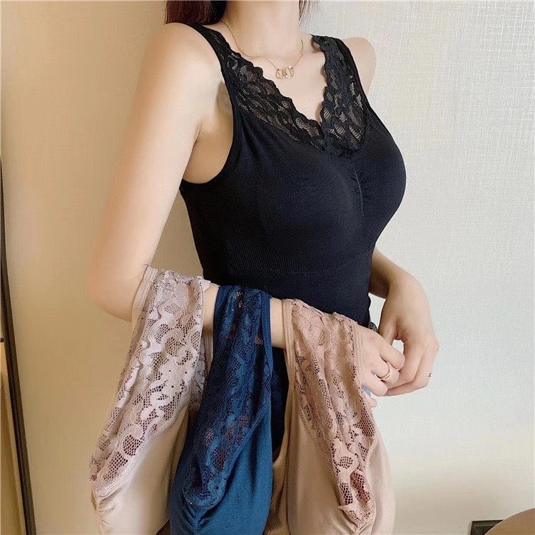 Tank top wanita / tanktop renda / Tank Top Bra Renda 1389#