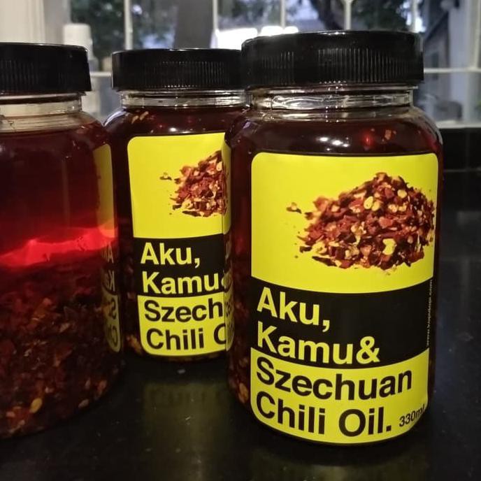 

terlaris01 AKU KAMU Szechuan Chili Oil Sambal Minyak Dimsum Homemade Halal