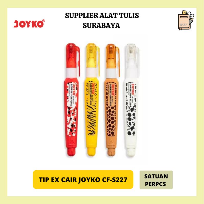 

TIP X EX CAIR CORRECTION FLUID JOYKO CF - S227 KOREKSI KERTAS MURAH