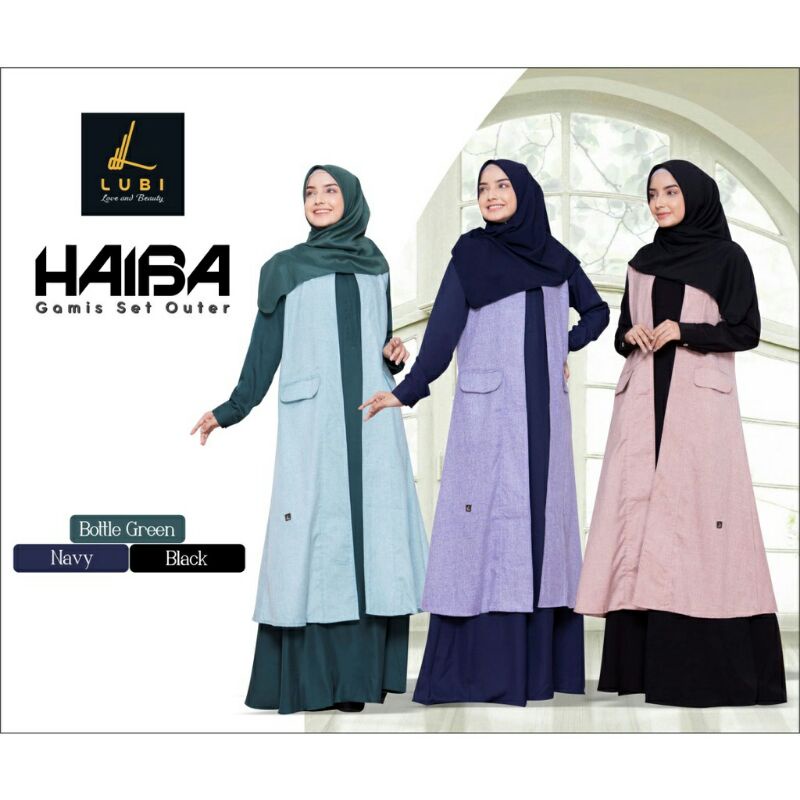 GAMIS SET OUTER LUBI HAIBA