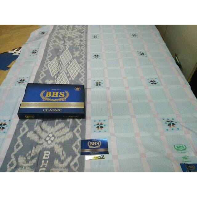 Sarung BHS gold clasic Songket Dam putih