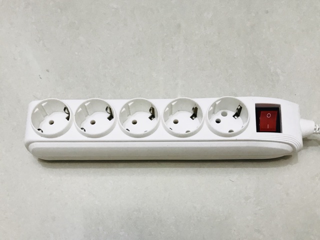 Stop Kontak + Kabel 5 Lubang 5 Meter 5M Colokan Listrik Stop Kontak On/Off