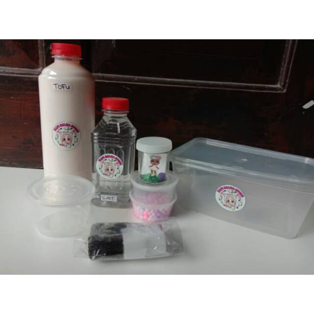 Tofu kit jumbo // slime kit // slime kit jumbo murah
