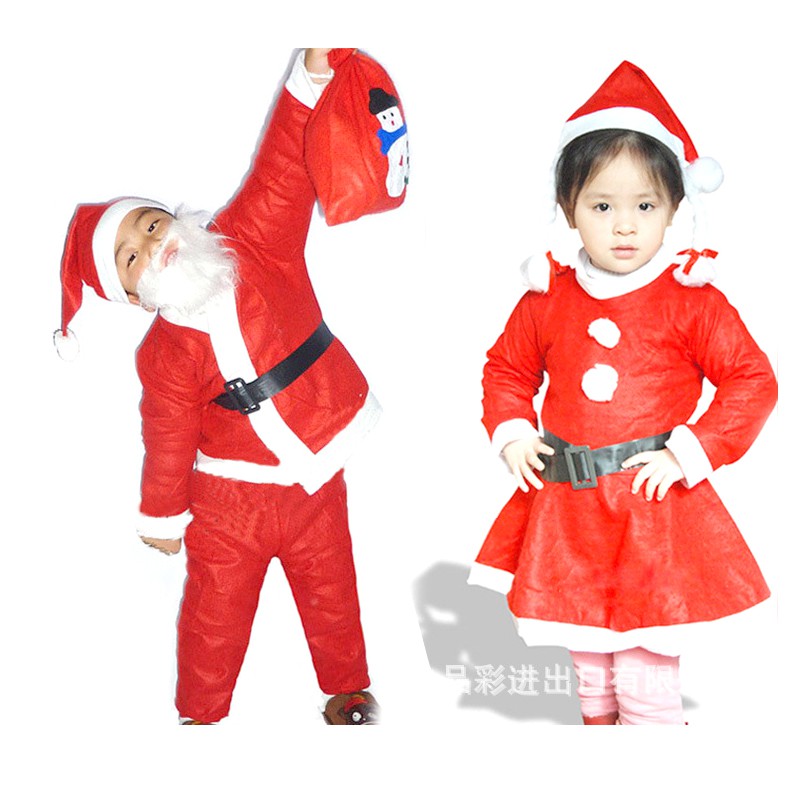 CSK full set kostum santa claus flanel costume natal anak christmas oldman cosplay xmass