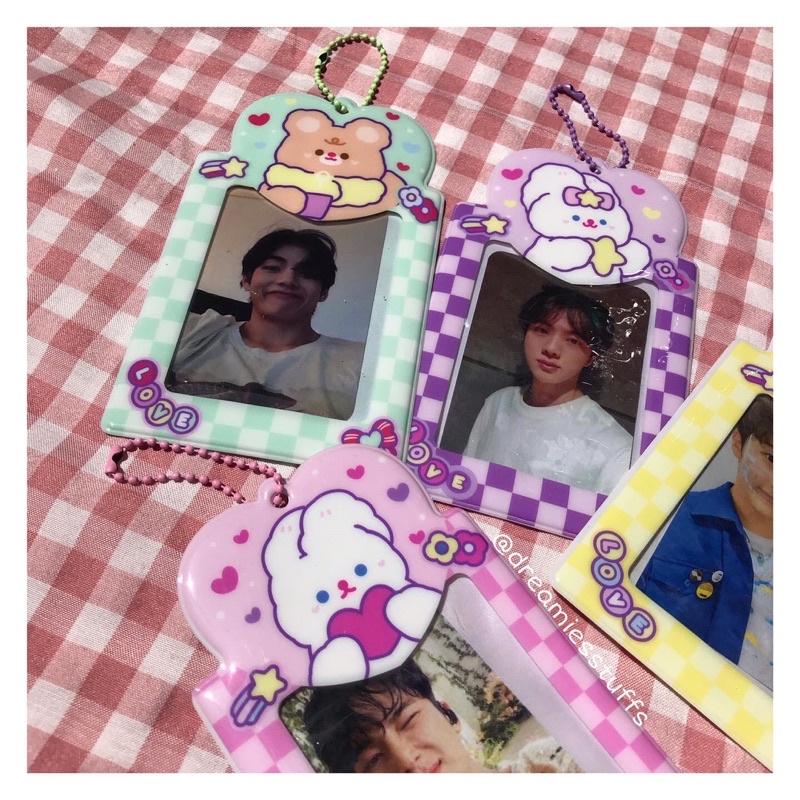 (Dream) Cute exspressive rabbit colorfull card holder (cute photocard holder)