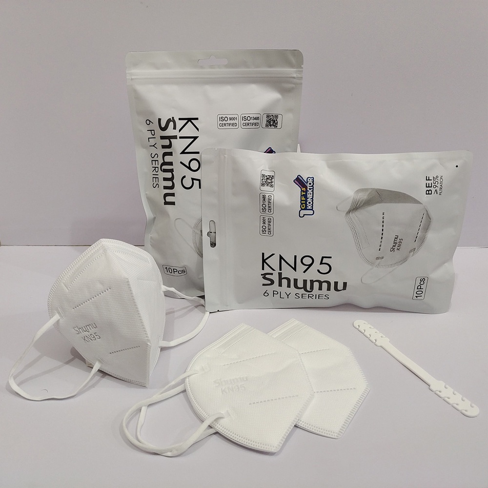 SHUMU Masker KN95 6ply Isi 10pcs - Masker KN 95 6 ply