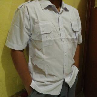 Kemeja putih PNS ada cowok baju  PDH pria Shopee  Indonesia