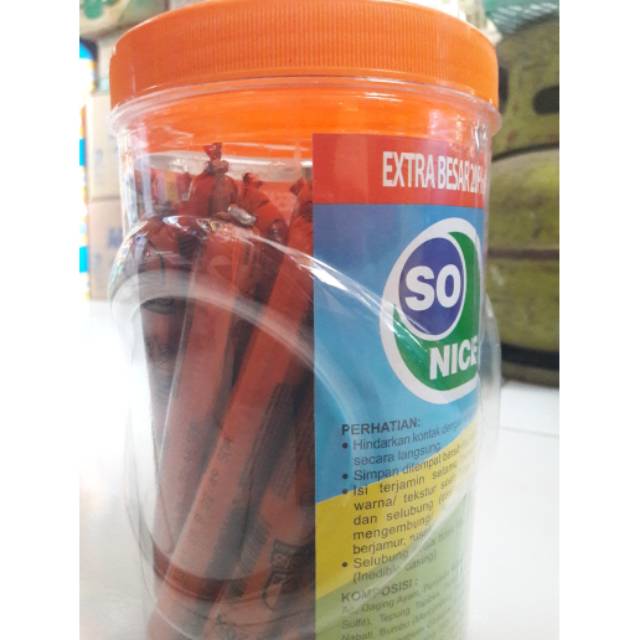 

Sosis So Nice extra besar 20% (isi 24 + 2 pcs)