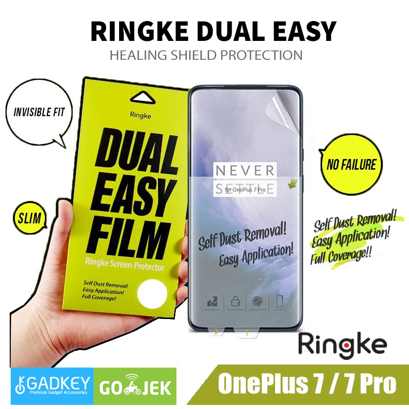 Screen Guard Protector OnePlus 7 Pro / OnePlus 7 / 6t Ringke Dual Easy Protector Anti Gores