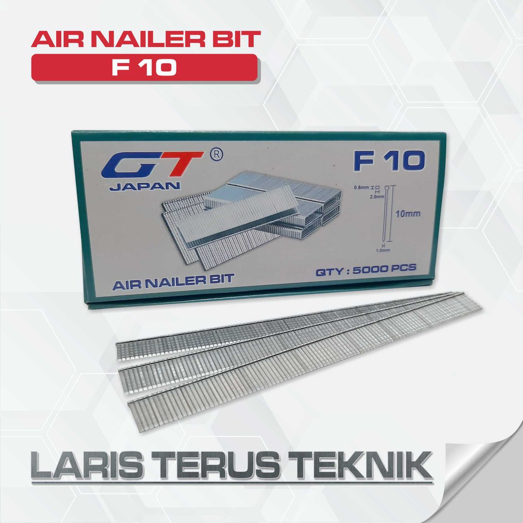 

Isi Paku / Isi Staples / Air Nailer Bit Tipe F-10