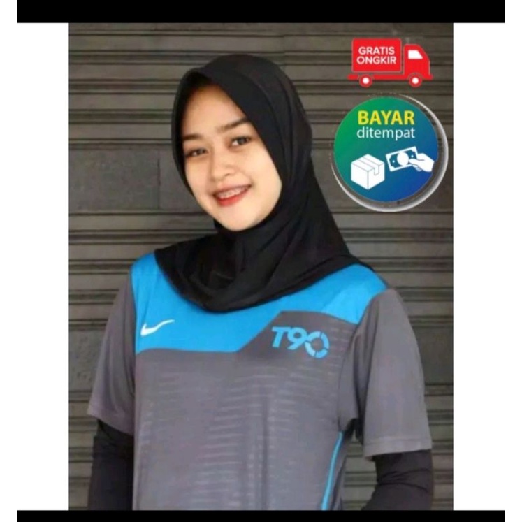 jilbab sporty dewasa spandek / kerudung olahraga / hijab sport jersey premium