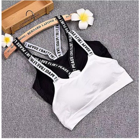 Sport Bra Kemben Push Up Import Busa Tanpa Kawat Pakaian Dalam Wanita Bralette Bra Cup Gym Fitness-7
