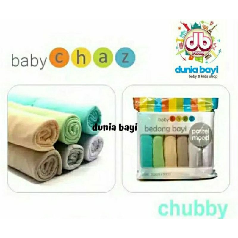 Bedong Chaz Pastel Mood/Kain Bedong Warna Polos