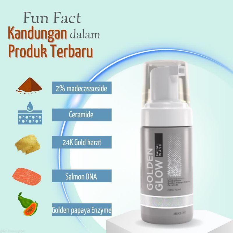 FACIAL WASH GOLDEN GLOW ORI MS GLOW