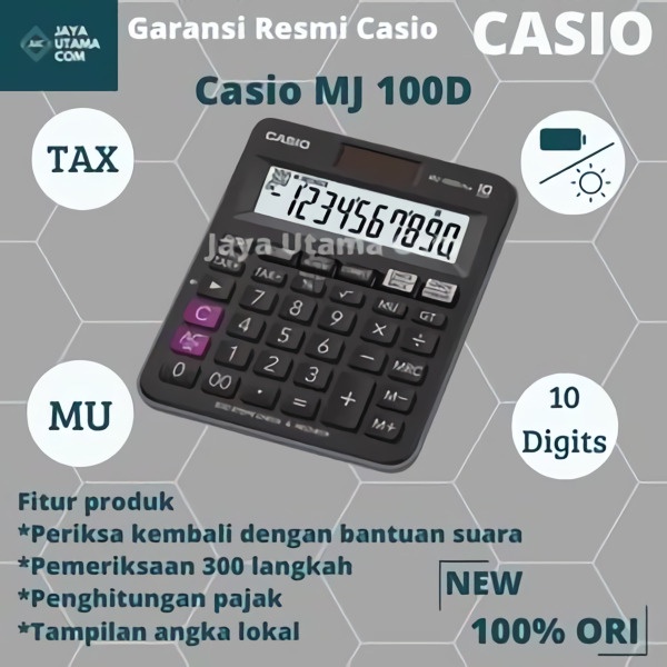 Kalkulator Casio MJ 100D Plus CHECK CORRECT