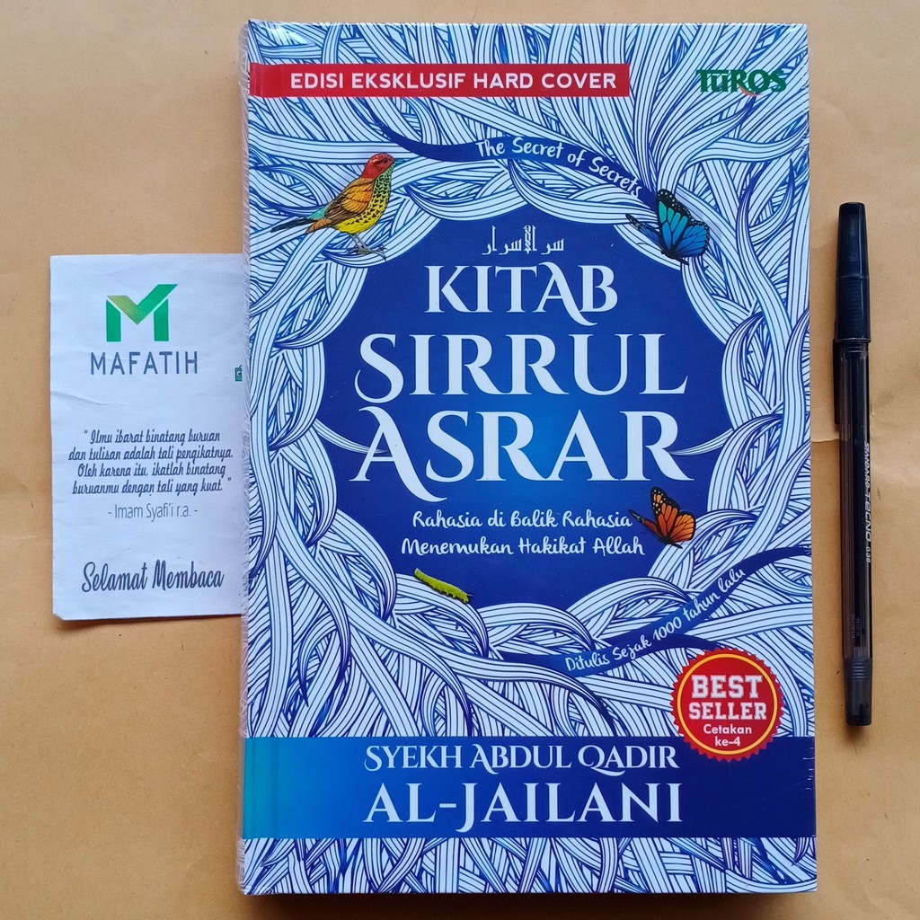 Buku Kitab SIRRUL ASRAR Hard Cover Rahasia di Balik Rahasia Menemukan Hakikat Allah - TUROS Pustaka 