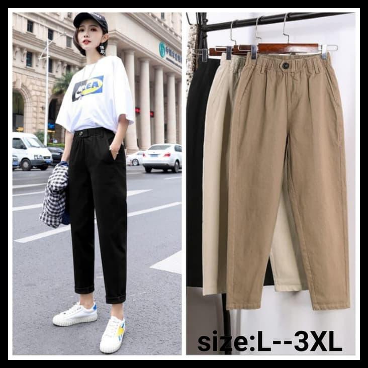 Celana Panjang Wanita - Cream, Xl