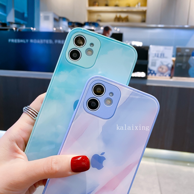 Case Tempered Glass Untuk Iphone 13 Pro Max 11pro Xs Max Xr X 12pro 7 8 Plus