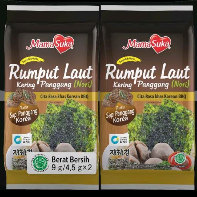 Mama suka rumput laut rasa original, Mama suka rumput laut rasa barbeque dan telur asin