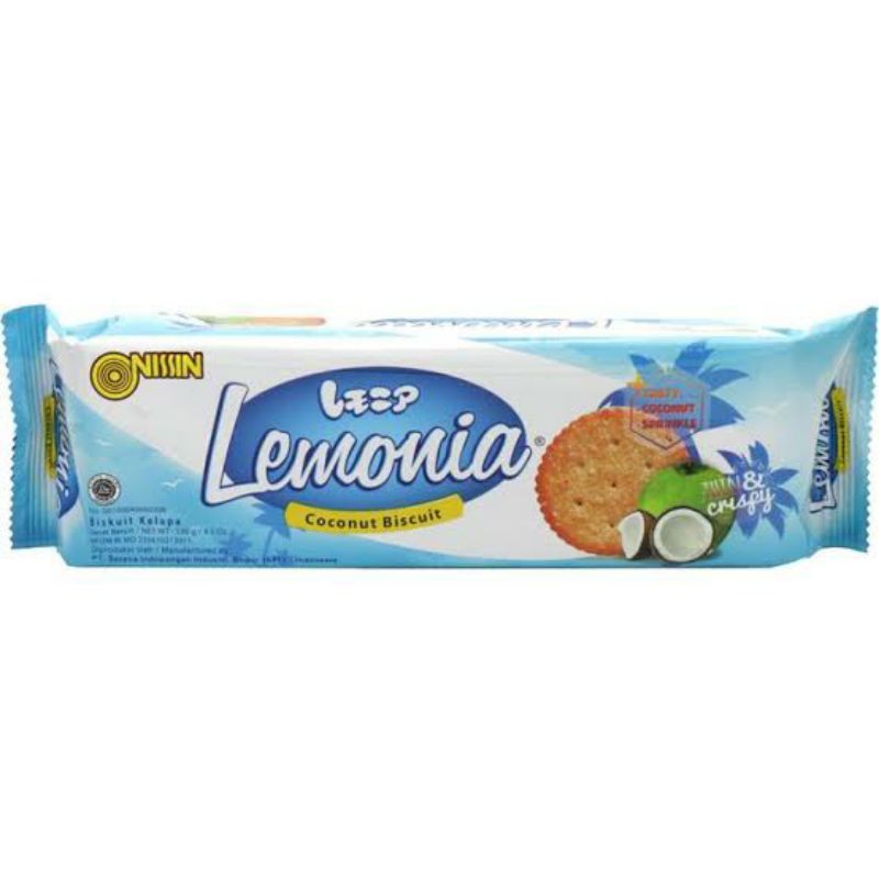 

NISSIN LEMONIA COCONUT BISCUIT 130 GR / LEMONIA BISKUIT