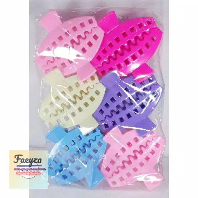 jepit rambut salon pagar jumbo 12 pcs