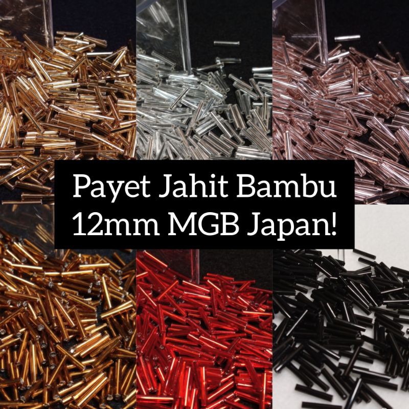 12mm Mote Payet Batang/Bambu asli MGB Jepang