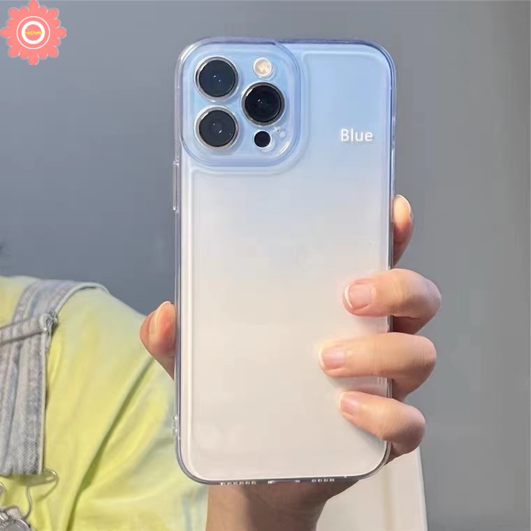 Case Cinta Hati Imut Realme C55 10 Pro Plus C33 C35 C11 C31 C3 C25 C25s C12 C25Y C30 C21Y C15 C20 C21 8 8i 6i 5 9i 5i 8pro 9 9pro Plus Gradasi Biru Soft Case Stand Brack