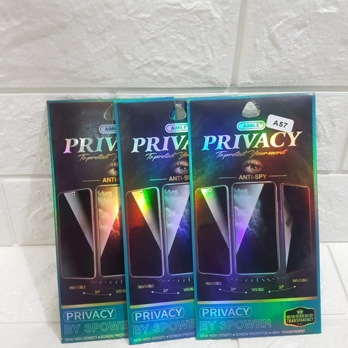 Oppo A7 / A57 / A83 Tempered Glass Anti Spy For Privacy