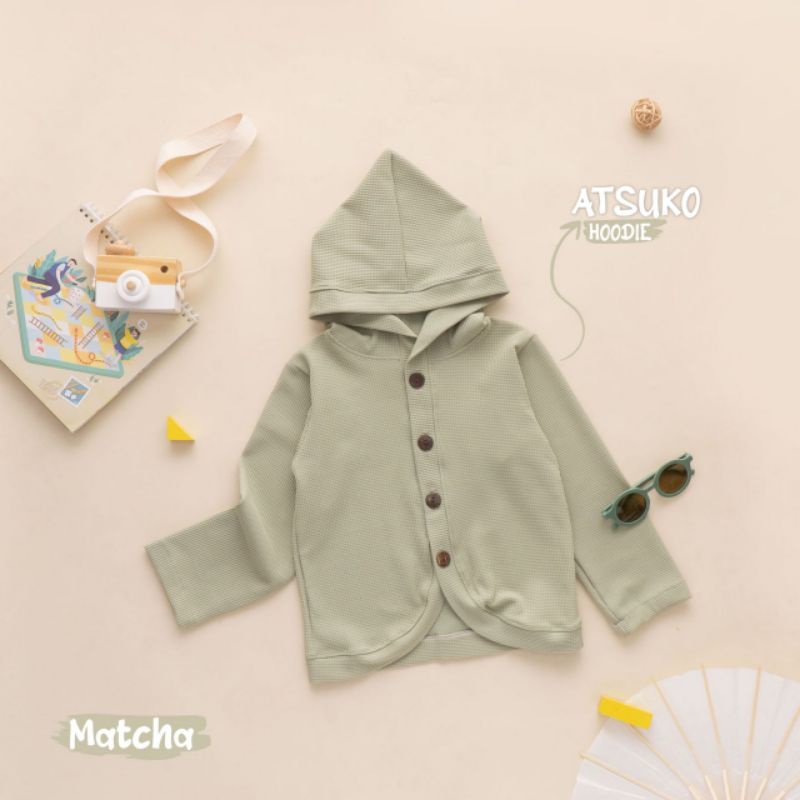 Nauree - Setelan Hoodie Atsuko Warna Terbaru Untuk Anak Perempuan Umur 1 2 3 4 5 6  Tahun Bahan Cotton Combad 30s Lembut Halus Premium Tebal Adem Nyaman Dipakai Menyerap Keringat Jogger Set Jahitan Rapih Model Lucu Untuk Jalan Jalan